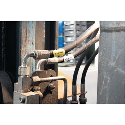 Oznaczniki montowane opaskami, do drukarek TT431 i TT4030, 20x30 mm, niebieskie (1000 szt.), 556-80556 - aplikacja