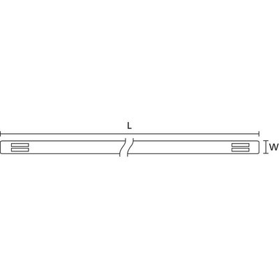 Szyld oznaczeniowy do wiązek kablowych w formie ciągłej, bezhalogenowy, 556-21064 - schemat