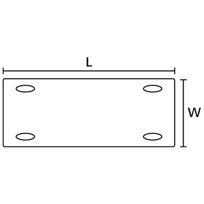 Oznaczniki montowane opaskami, do drukarek TT431 i TT4030, 11,6x60 mm, czerwone (1000 szt.), 556-80512 - schemat