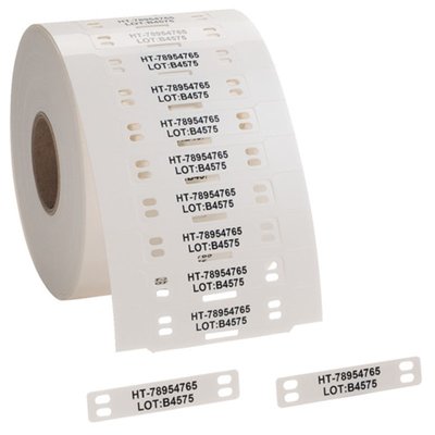 Oznaczniki montowane opaskami, do drukarek TT431 i TT4030, 11,6x60 mm, białe (1000 szt.), 556-80515 - zdjęcie 2