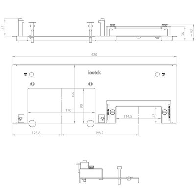 Płyta podłogowa, 43077 - schemat