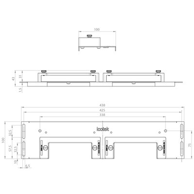 Płyta podłogowa typu KDR-ESR-VX25-1000, 44506 - schemat