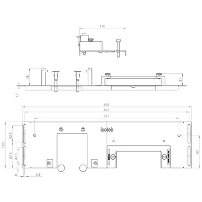 Płyta podłogowa typu KDR-ESR-VX25-1000, 44507 - schemat