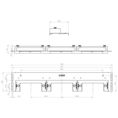 Płyta podłogowa typu KDR-ESR-VX25-1200, 44509 - schemat