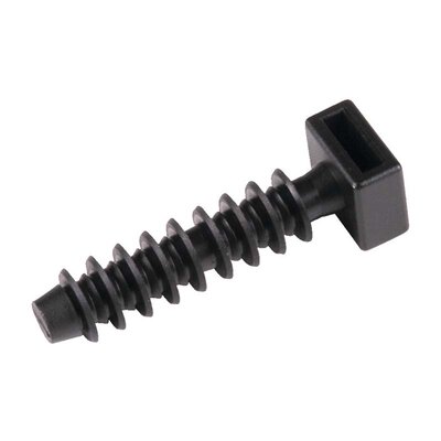 Element mocujący do opasek kablowych 44x12 mm, kolor czarny, 151-01277