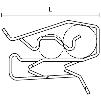 Element mocujący do opasek kablowych 24,1x13 mm, 151-02320 - schemat