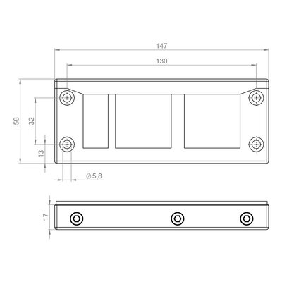 Rama przepustowa KEL-ER-BL 70002.200 - schemat