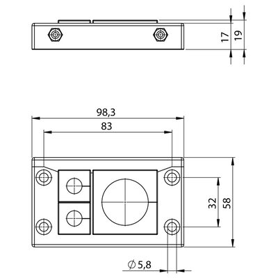 Rama przepustowa KEL-U 10, 54212 - schemat