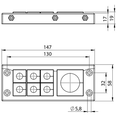 Rama przepustowa KEL-U 24, 54247.200 - schemat