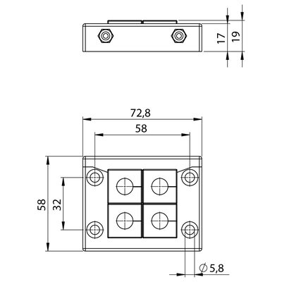 Rama przepustowa KEL-U-B, 54204 - schemat