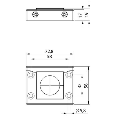 Rama przepustowa KEL-U-B, 54206 - schemat