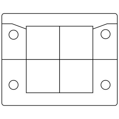 Rama przepustowa KEL-U-B, 54204 - rysunek