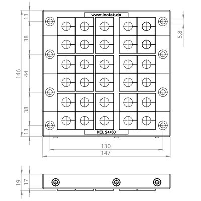 Rama przepustowa KEL 24-2 MT, 42234 - schemat