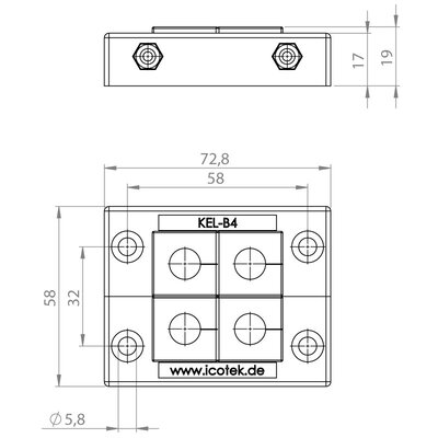 Rama przepustowa KEL-B, 42204 - schemat