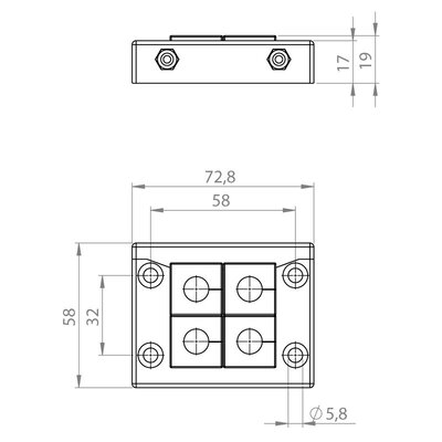 Rama przepustowa KEL-ER-B, 48204.200 - schemat