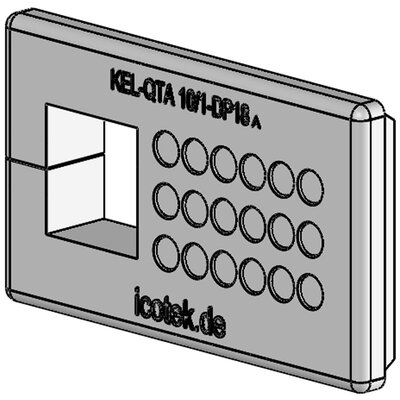 Przepust kablowy dzielony KEL-QTA 10/1 - DP18 A, 43655