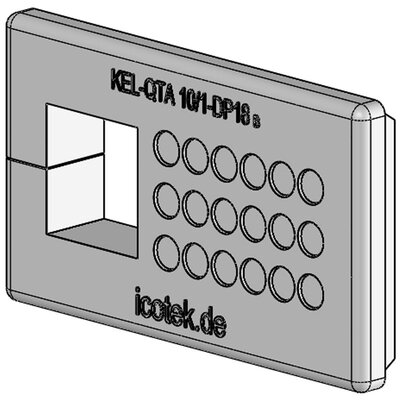 Przepust kablowy dzielony KEL-QTA 10/1 - DP18 B, 43658