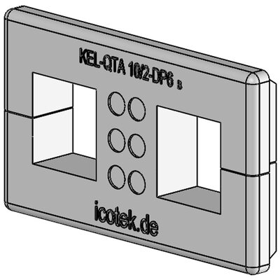 Przepust kablowy dzielony KEL-QTA 10/2 - DP6 B, 43659