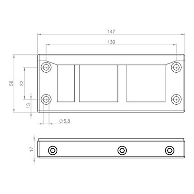 Rama przepustowa KEL-ER-BL 70002.200 - schemat