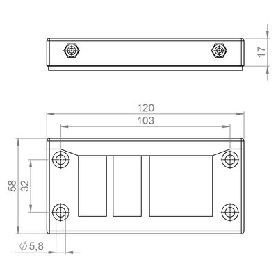 Rama przepustowa KEL-ER-BL 70004.200 - schemat