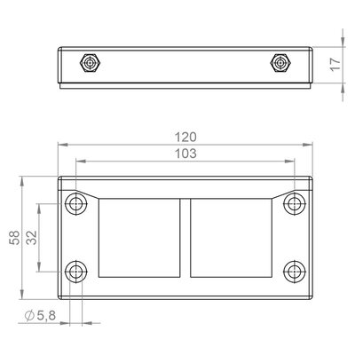 Rama przepustowa KEL-ER-BL 70005.200 - schemat