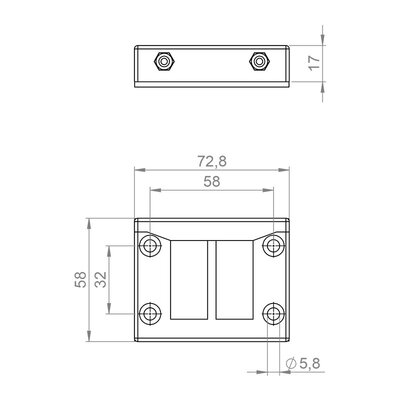 Rama przepustowa KEL-ER-BL-B4 70008.200 - schemat