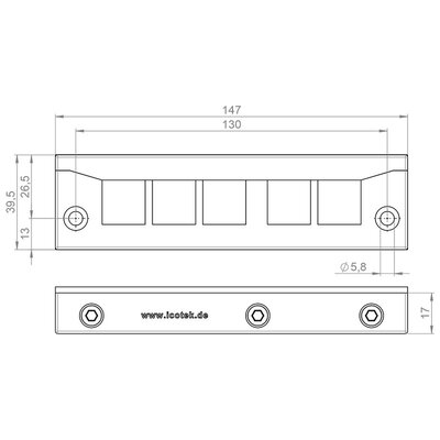 Rama przepustowa KEL-ER-BL-E5 70010.200 - schemat