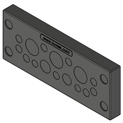 Przepust kablowy niedzielony KEL-DPU 24-OD, na 16 przewodów, 63932 -render