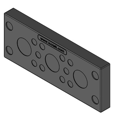 Przepust kablowy niedzielony KEL-DPU 24-OD, na 13 przewodów, 63940 -render