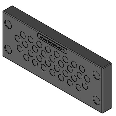 Przepust kablowy do ekstremalnych warunków KEL-DPU 24/32-OD, na 32 przewodów, 63942 -render