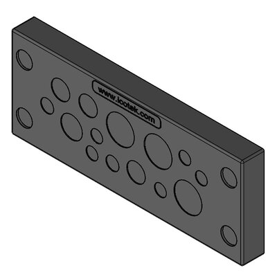 Przepust kablowy niedzielony KEL-DPU 24-OD, na 14 przewodów, 63944 -render