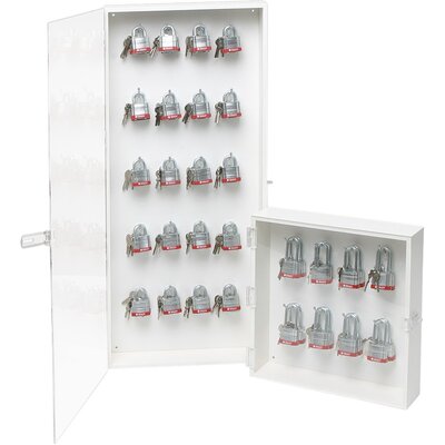 Zamykana szafka do przechowywania kłódek LOTO, 065241