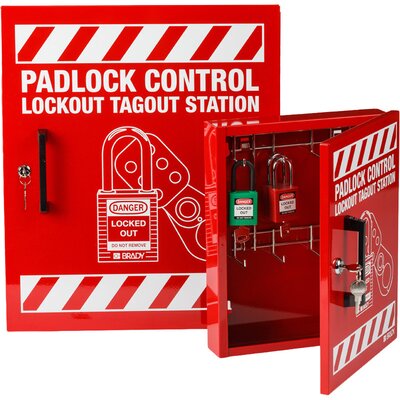 Zamykana szafka na kłódki LOTO, 800118