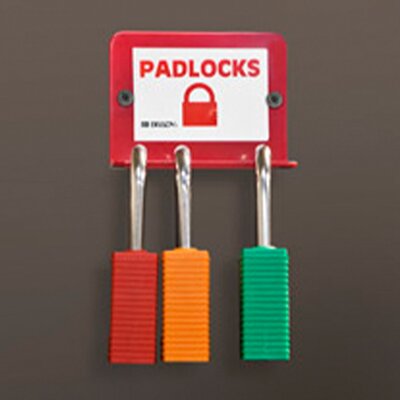 Mały wieszak na kłódki LOTO (na 4 kłódki), 800120