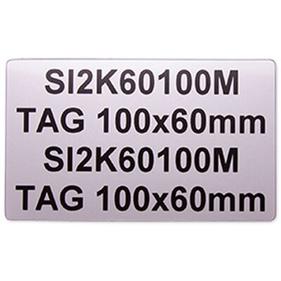 Tabliczki PVC nieprzylepne metaliczne, 60x100 mm (22 szt.), EVO60100M