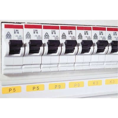 Etykieta do oznaczania paneli sterowniczych, termotransfer, 596-01211 - zastosowanie 2