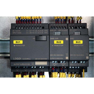 Etykieta do oznaczania paneli sterowniczych, termotransfer, 596-01211 - zastosowanie 1
