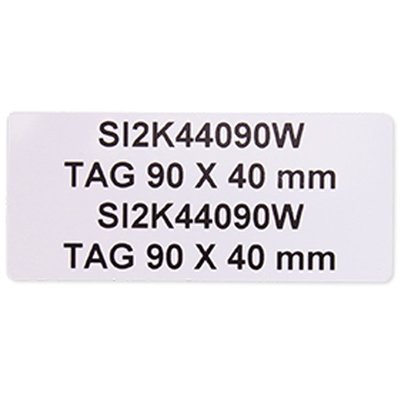Tabliczki samoprzylepne PVC białe 40x90 mm (22 szt.), EVO44090W