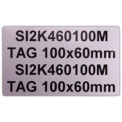 Tabliczki samoprzylepne z PVC, 60x100 mm, metaliczne (22 szt.), EVO460100M