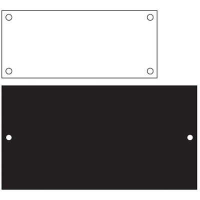 Tabliczki nieprzylepne, 25x80 mm, dwustronne biało-czarne, SI2KT2580BW
