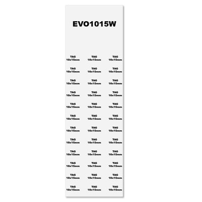 Tabliczki PVC białe, 10x15 mm (1080 szt.), EVO1015W