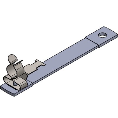 Taśma uziemiająca z klamrą EMC MB 1001M6+M4Z-MSKL 8-18, 39711.021 - render