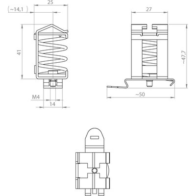 Klamra EMC SF/SK 10-20, 36504 - schemat