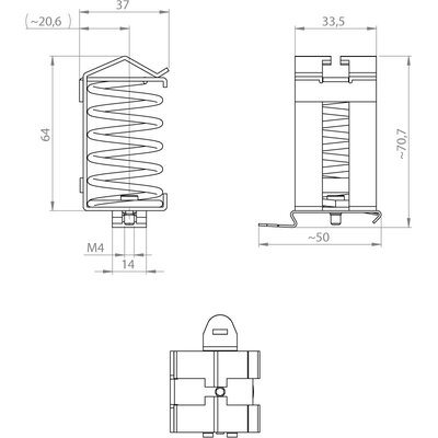 Klamra EMC SF/SK 15-32, 36506 - schemat