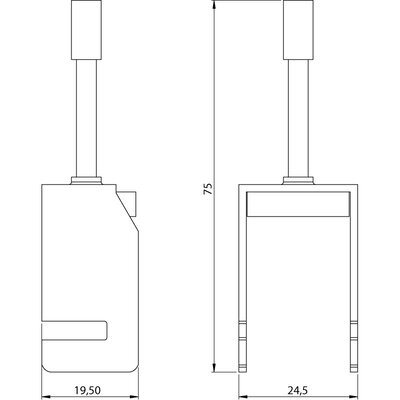 Klamra EMC mocująca SKS 3-20, 36285 - schemat