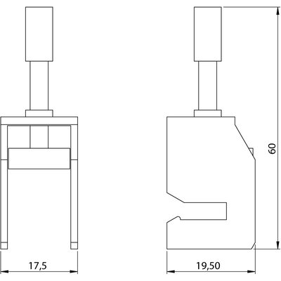 Klamra EMC mocująca SKS 3-14, 36284 - schemat