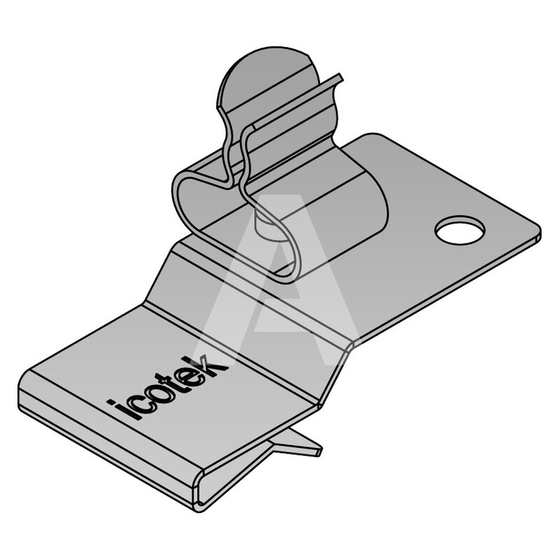 Klamra uziemiająca PFK2-A/SKL 10, 3678010 - rysunek
