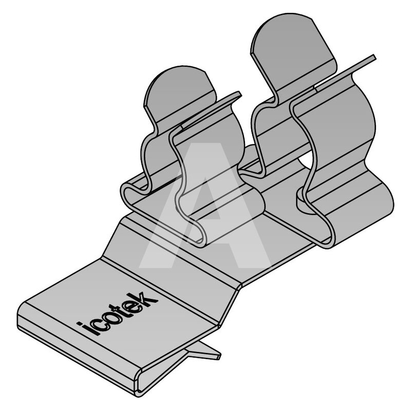 Klamra uziemiająca PFK2-A/SKL 34, 3678034 - rysunek