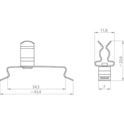 Klamra EMC SFS/SKL 6-8, 36820 - schemat