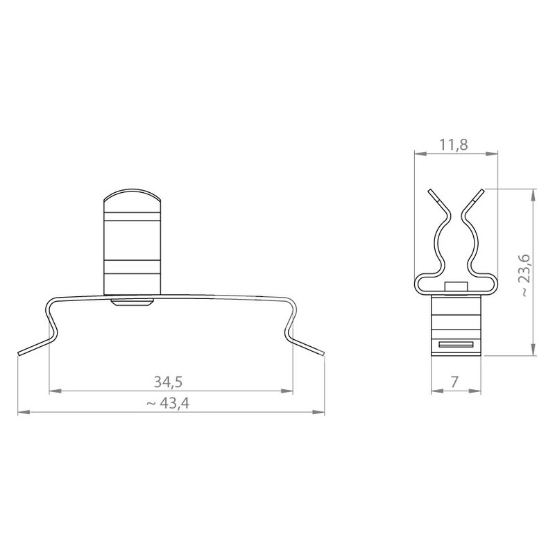 Klamra EMC SFS/SKL 6-8, 36820 - schemat